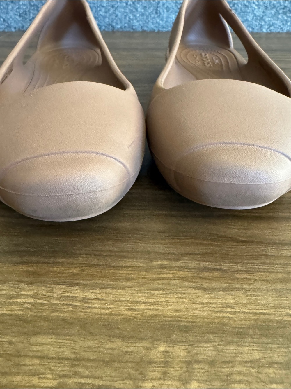Crocs Sienna Ballet Flats W9 Mauve Taupe Brown Slip On Comfort Shoes 202811 - Picture 3 of 9